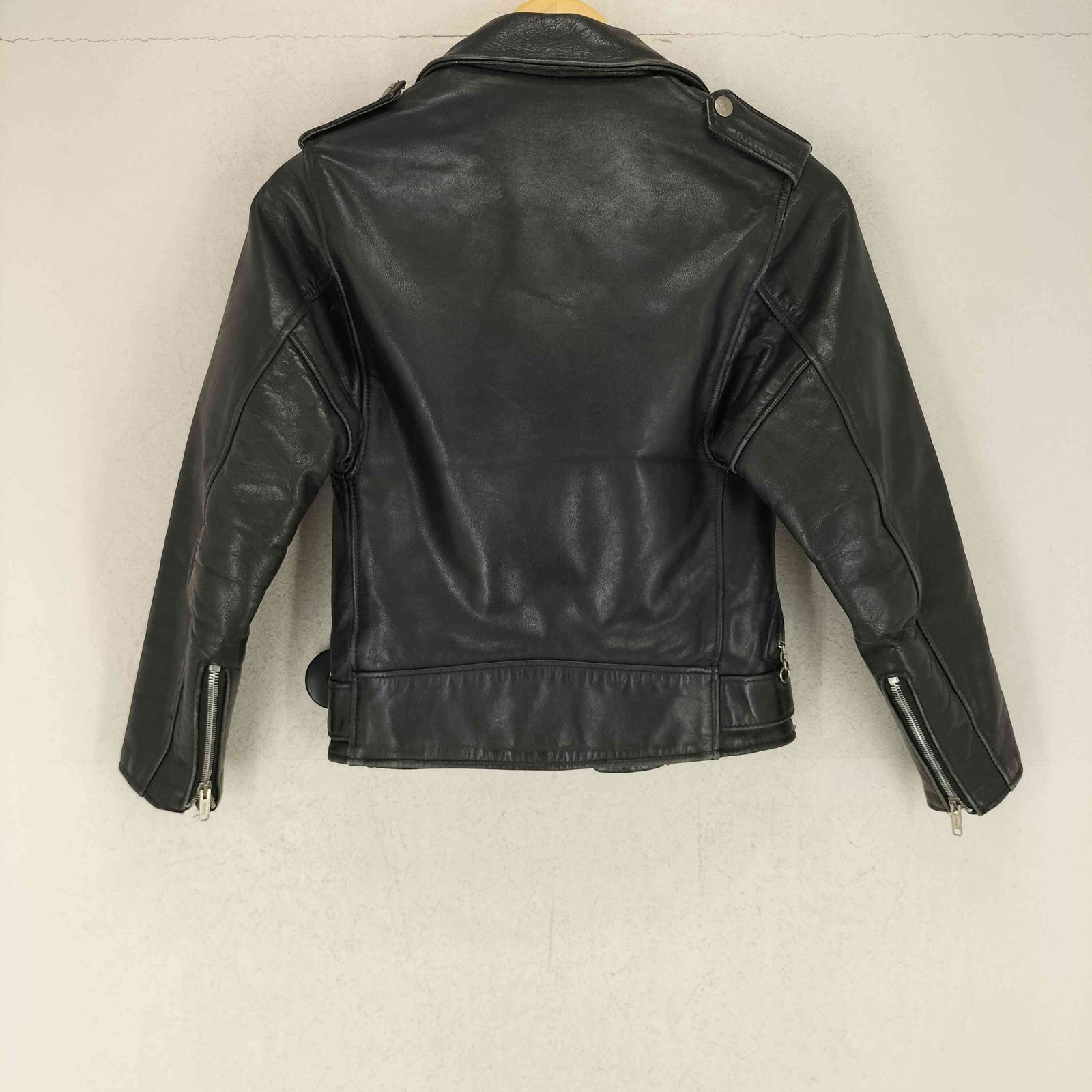ショット Schott real leather 80-90s USA製 バイカータグ 後期 ダブル