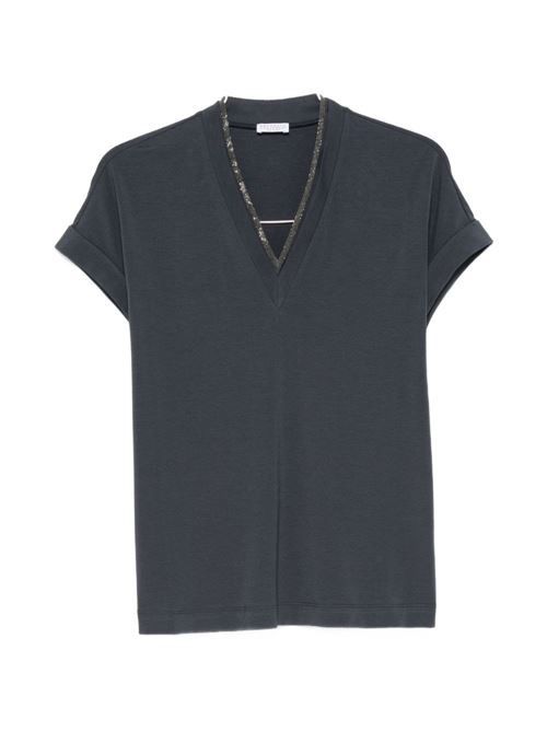 BRUNELLO CUCINELLI コットン Tシャツ 送料無料
