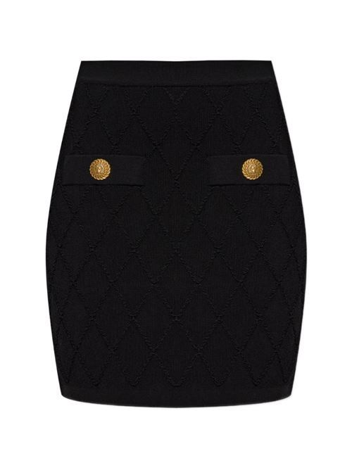 BALMAIN キルティング ミニスカート 送料無料 103,318円