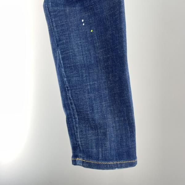 中古】DSQUARED2 デニムパンツ サイズW36 青 SINCE 1964 ダメージ