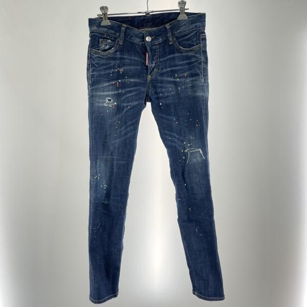 DSQUARED2 デニムパンツ サイズ36 中古】DSQUARED2 デニムパンツ サイズW36 青 SINCE 1964 ダメージ