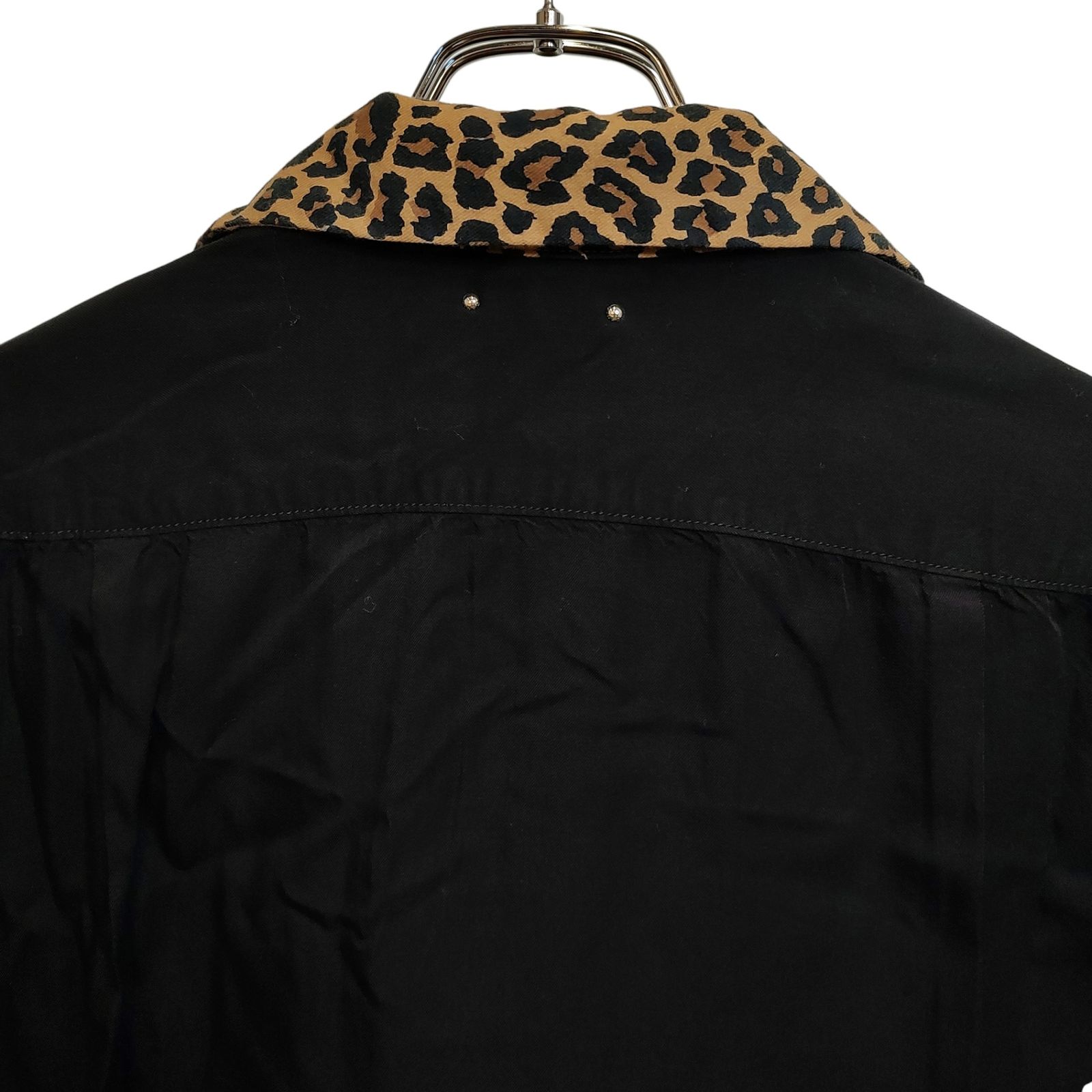 その他 CD Leopard Trimming Open Collar SH MINEDENIM マインデニム 21AW CD LEOPARD TRIMMING OPEN COLLAR SH