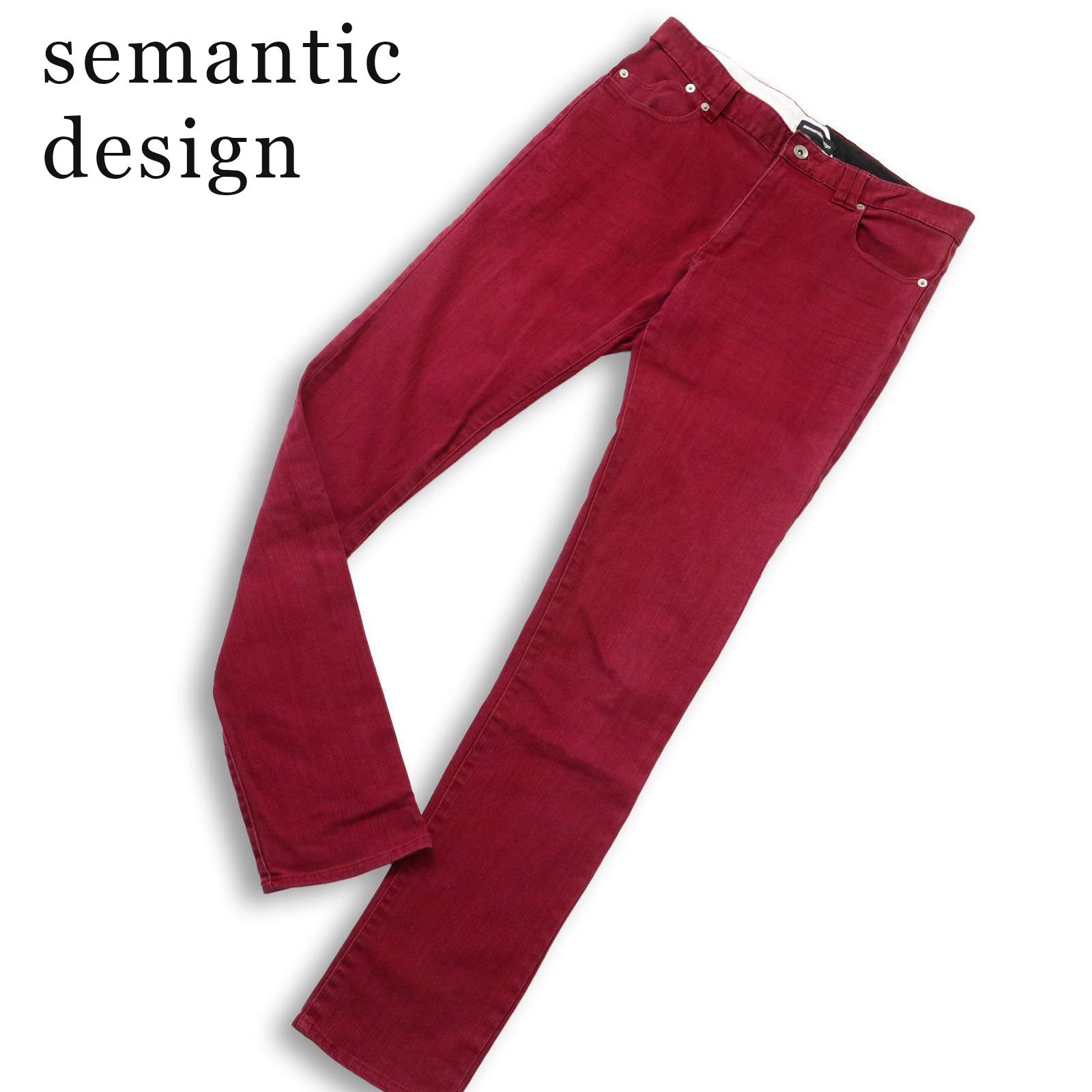 semantic design セマンティック デザイン 通年☆ ストレッチ スキニー