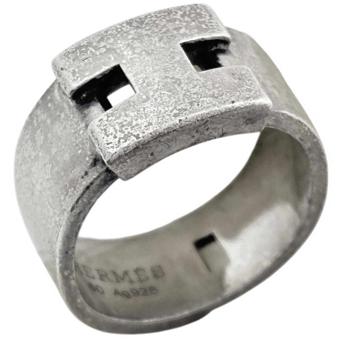 エルメス HERMES リング ヘラクレス リング Hロゴ 18.5号 シルバー925 シルバー レディース 【中古】