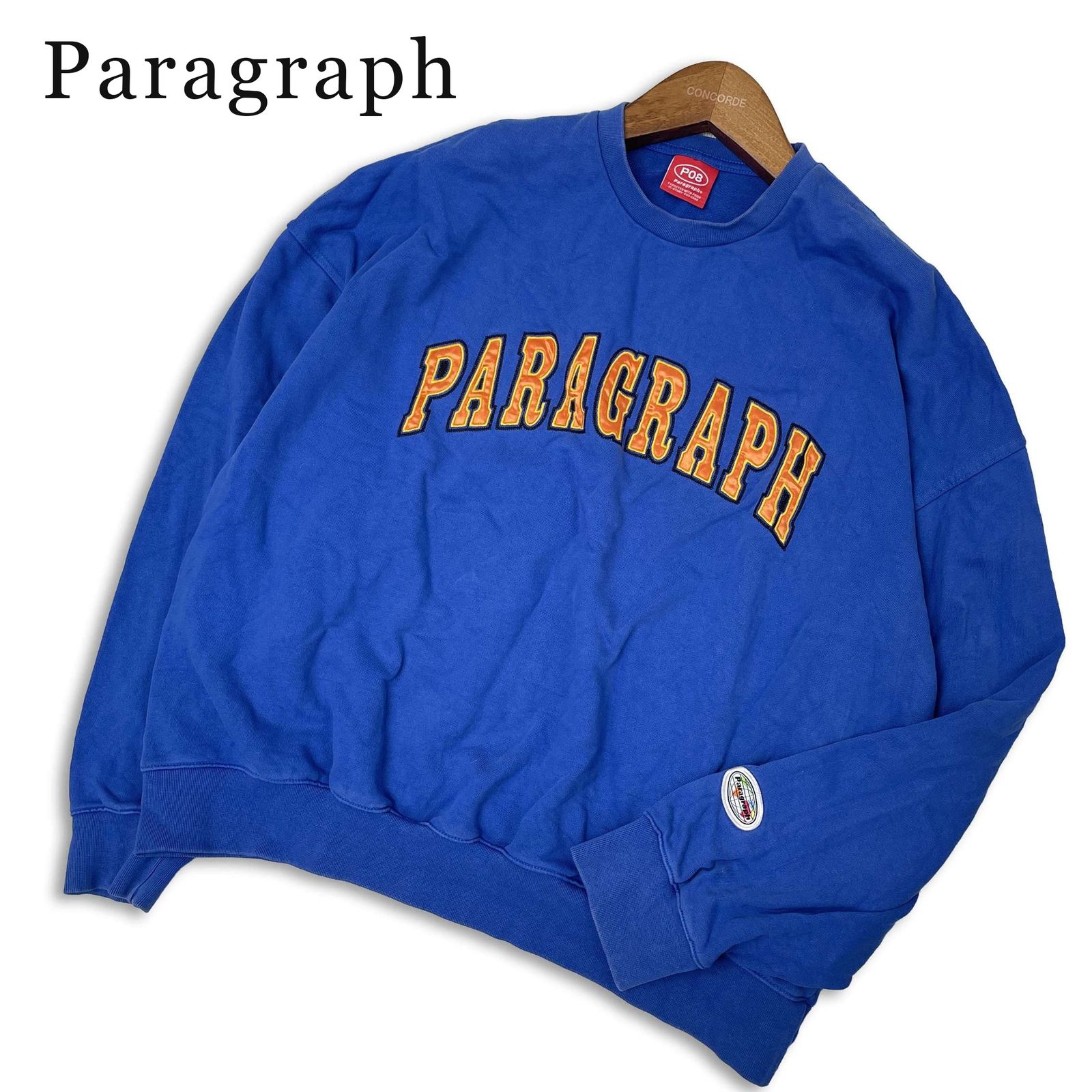 Paragraph パラグラフ 通年☆ ビッグシルエット ロゴ スウェット 