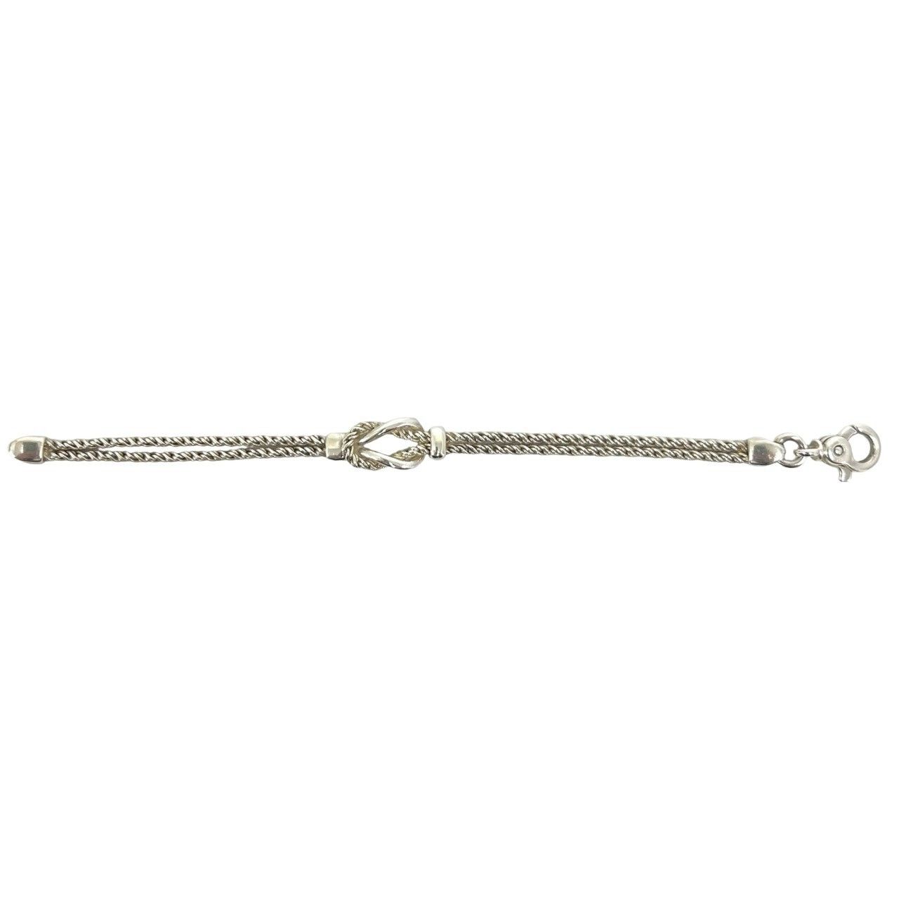 極 美品 TIFFANY&Co. ティファニー ダブルロープ センターノット