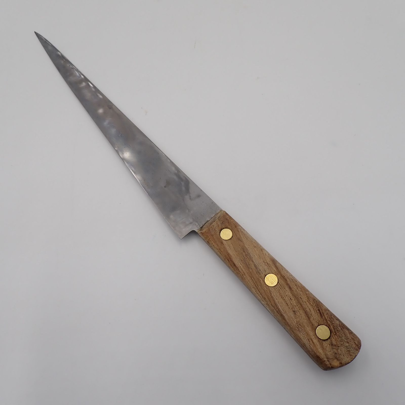 正広別作 筋引 包丁 全長37.5cm 刃長25.5cm 重量149g 木製ハンドル