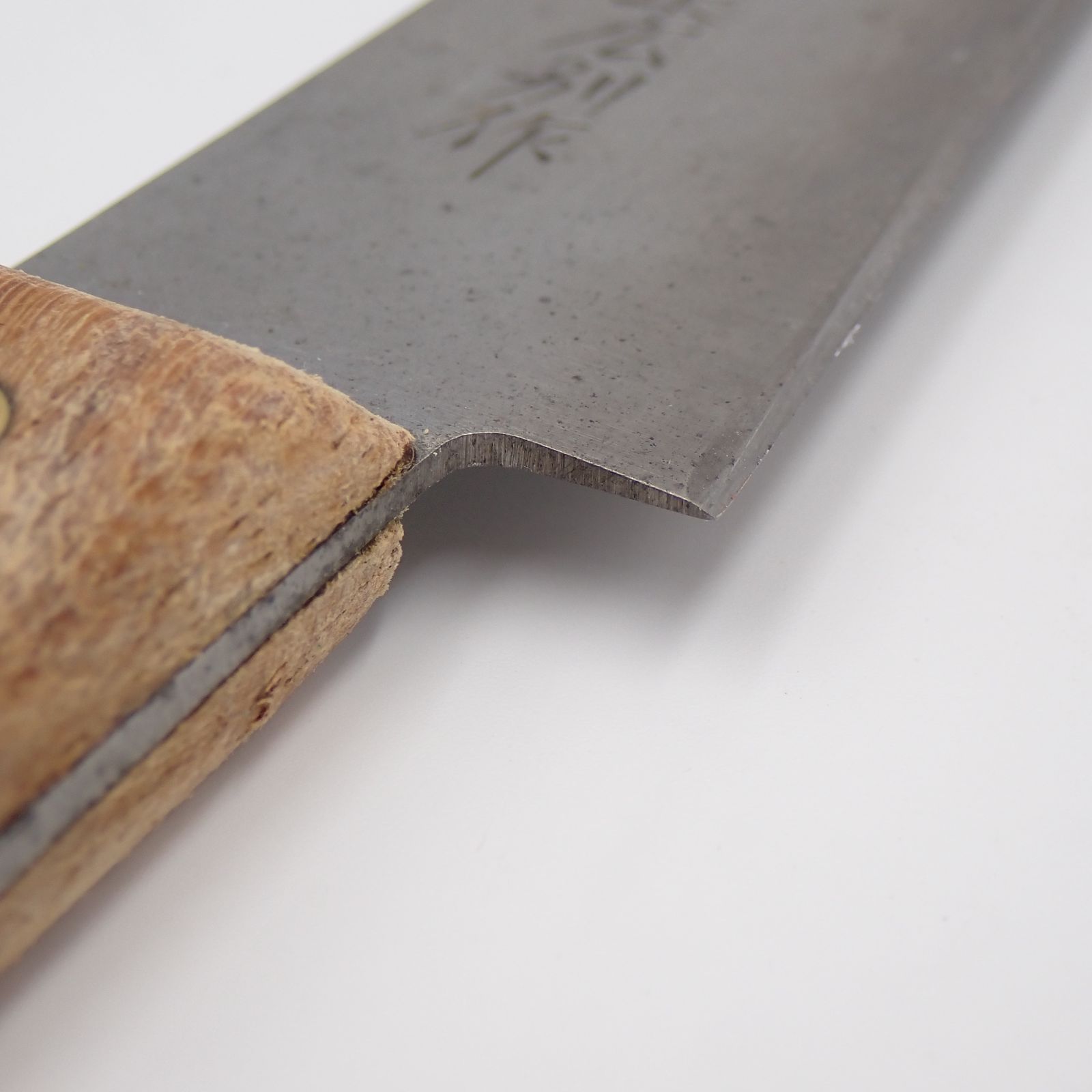 正広別作 筋引 包丁 全長37.5cm 刃長25.5cm 重量149g 木製ハンドル