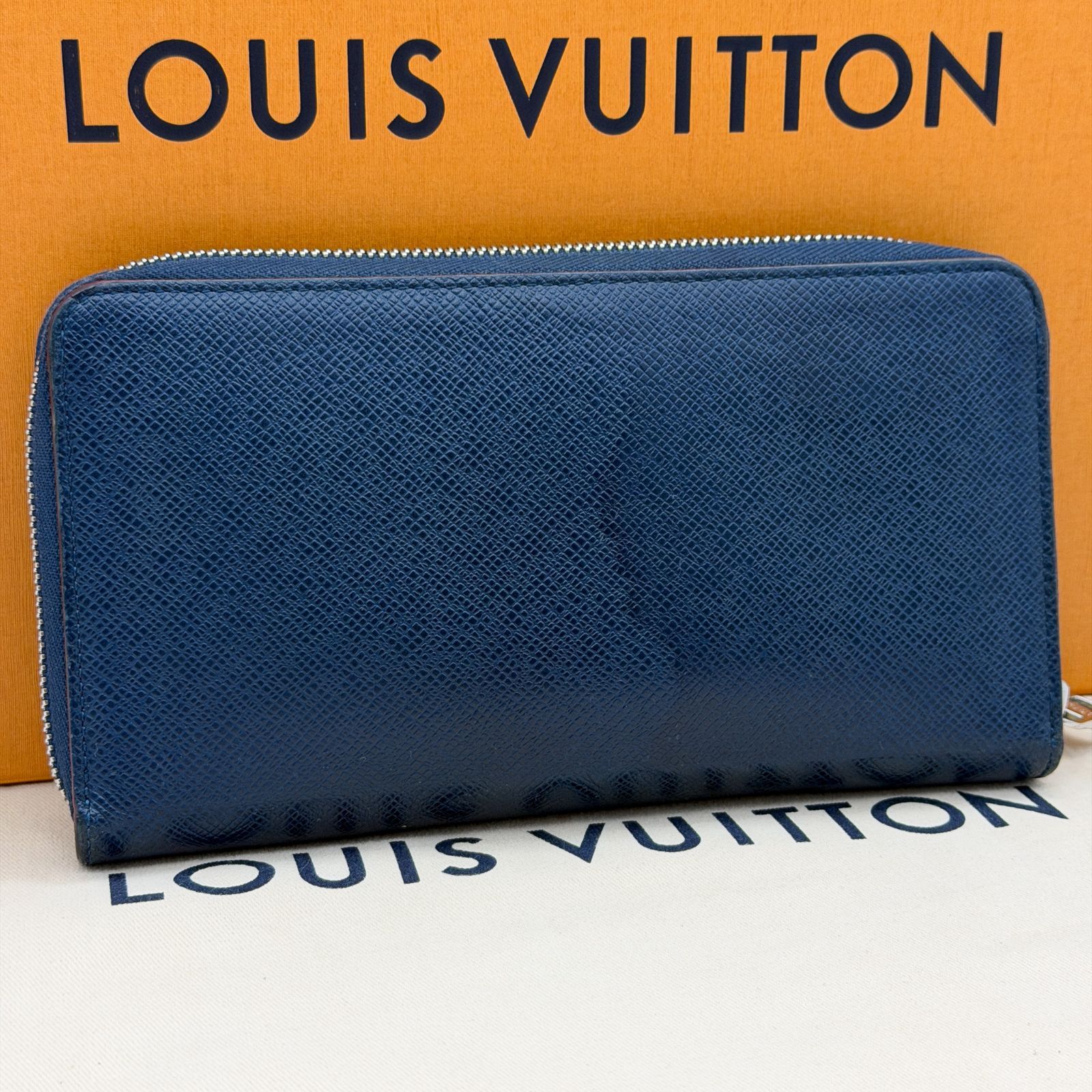 LOUIS VUITTON タイガ ジッピーオーガナイザー ネイビー - メルカリ