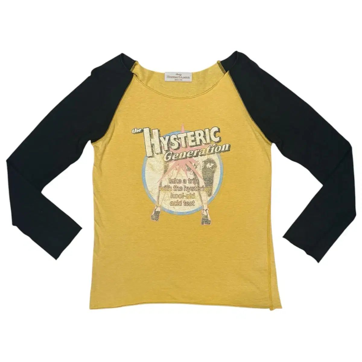 HYSTERIC GLAMOUR ヒステリックグラマー サンプル オフショルダー ラグラン ロングスリーブ Tシャツ