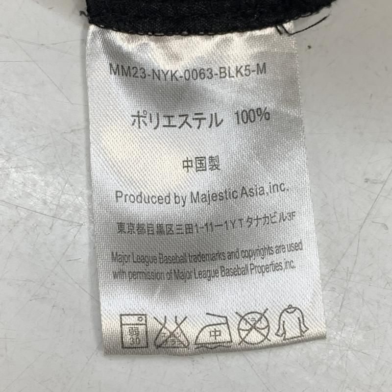 中古】Majestic ヤンキース フードコーチジャケット M ブラック