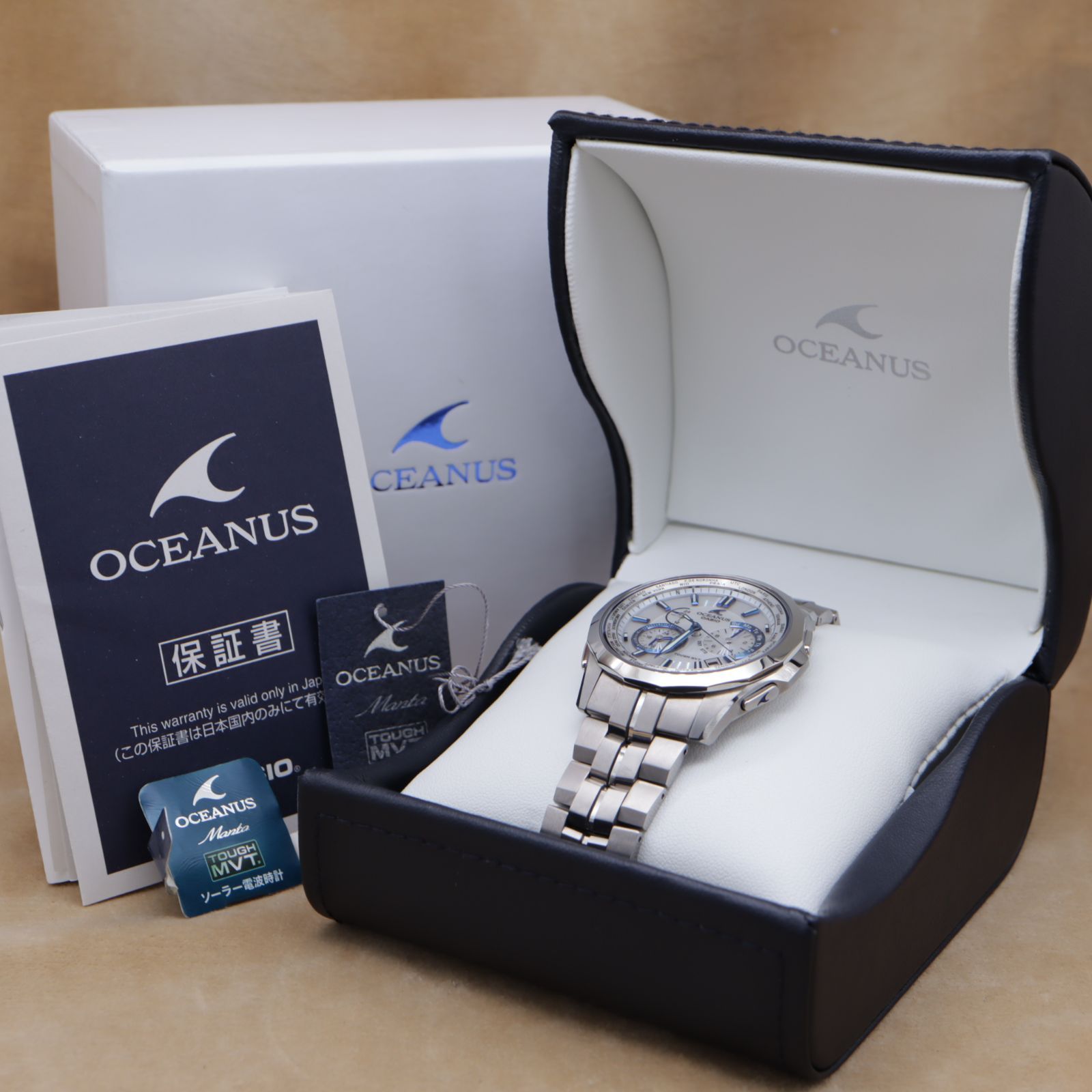 カシオ オシアナス マンタ 白蝶貝 OCW-S1400PW-7AJF CASIO OCEANUS
