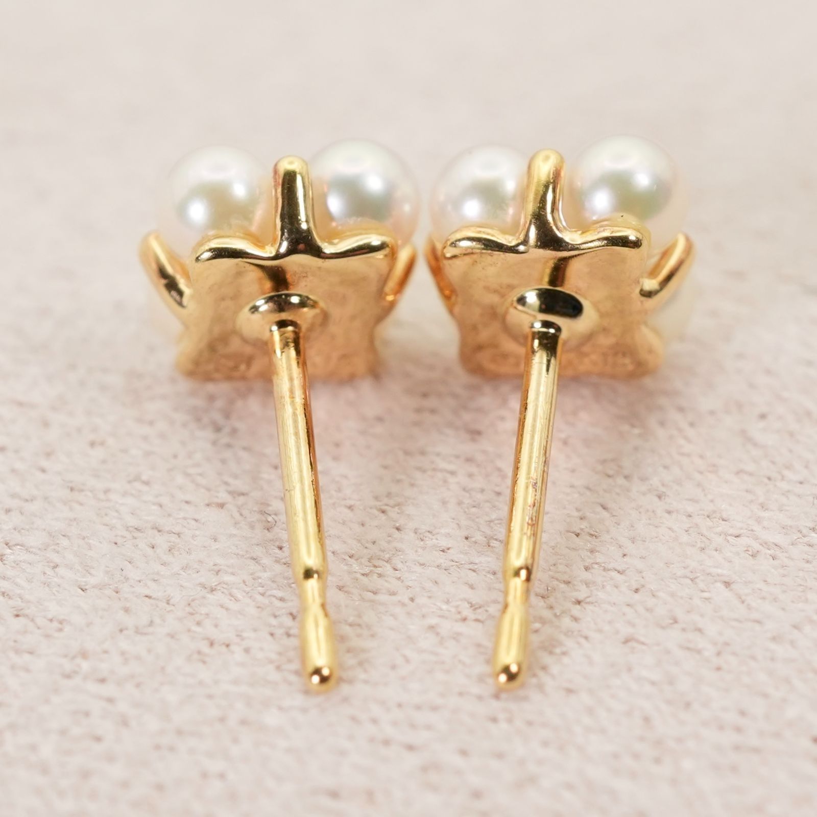 ミキモト ベビーパール K18 ピアス フラワー/25-3085 - メルカリ