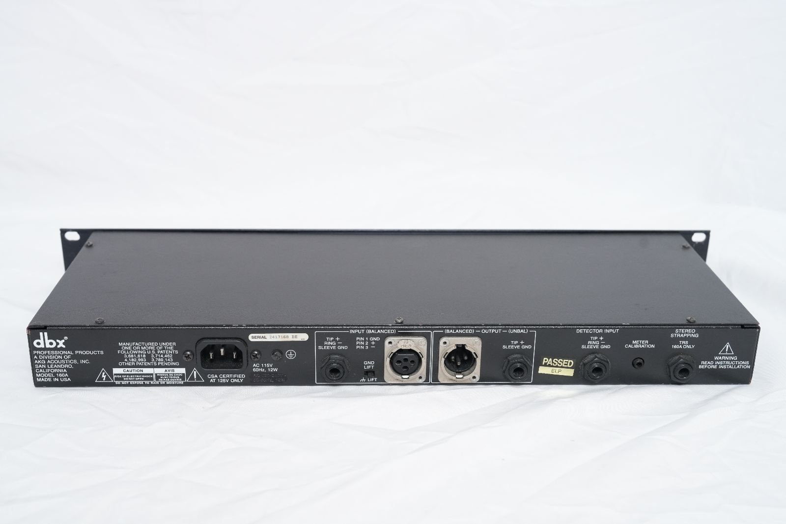s*i様 DBX 160A 【AKG社 USA製】コンプレッサー/リミッター ☆DBX 160A モノラルコンプレッサー 状態良好 USA製☆ - メルカリ