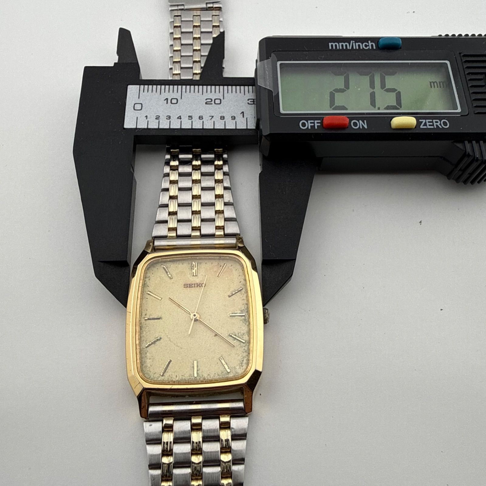 SEIKO 5P31-5E00 セイコー スクエア メンズ 腕時計 クォーツ 稼働品