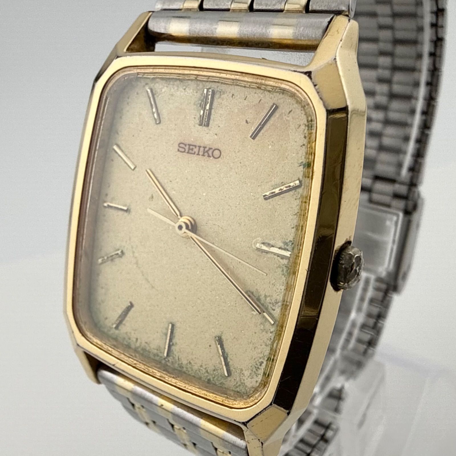 SEIKO 5P31-5E00 セイコー スクエア メンズ 腕時計 クォーツ 稼働品