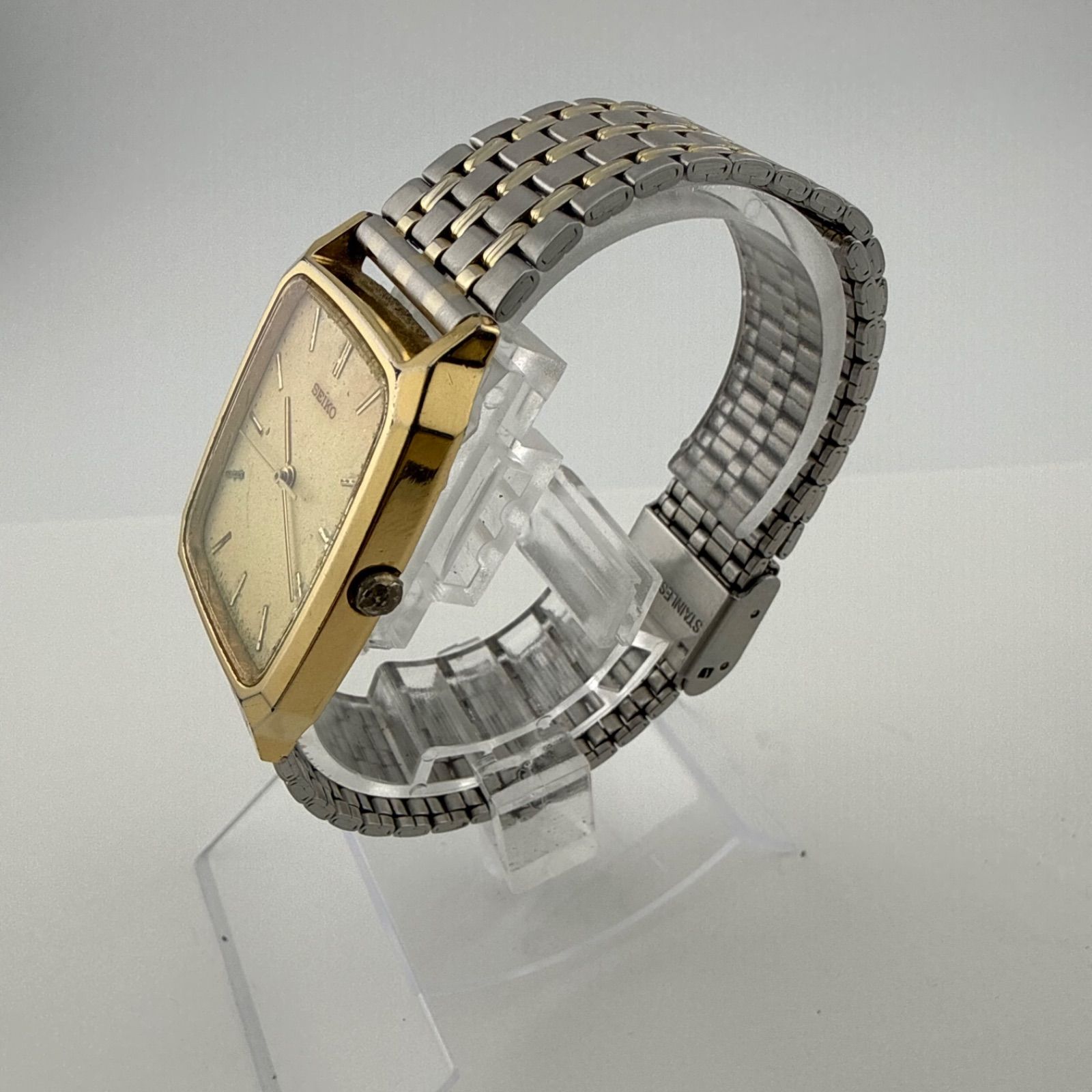SEIKO 5P31-5E00 セイコー スクエア メンズ 腕時計 クォーツ 稼働品