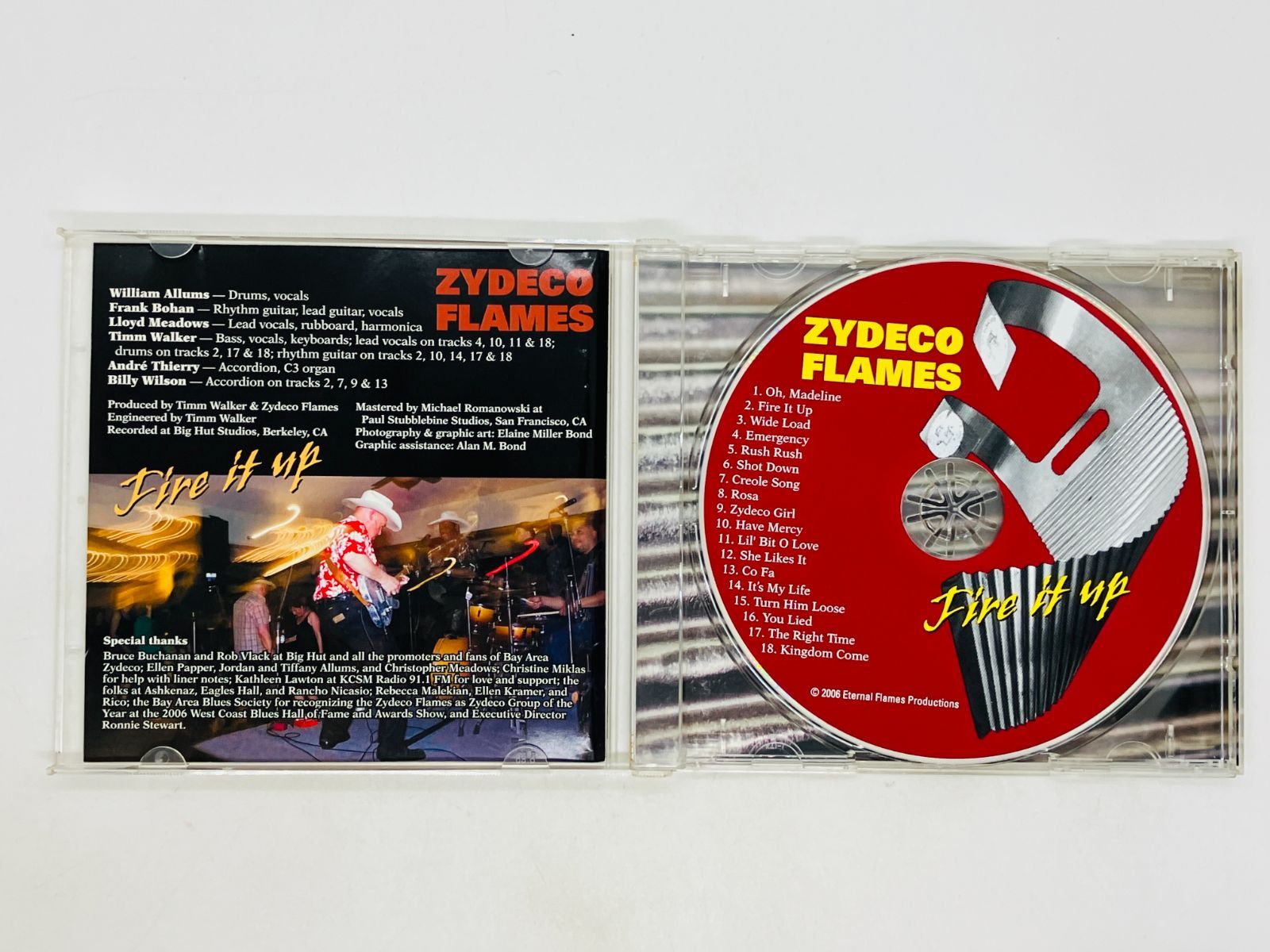 CD ZYDECO FLAMES / Fire it up / ザイデコ・フレイムス / ファイア