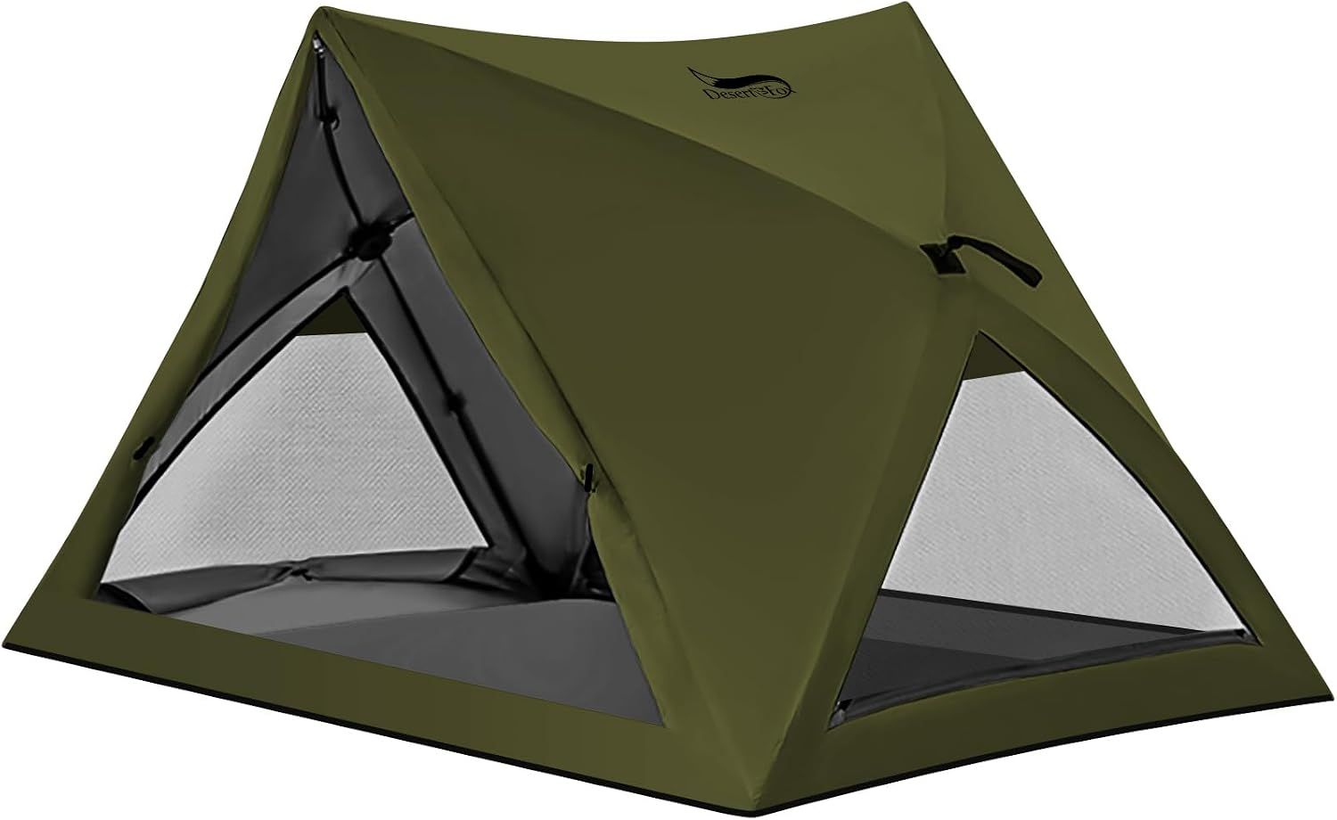 DesertFox テント ワンタッチ 1-2人用 3秒で組み立て・収納 4000mm耐水圧 テント キャンプテント コンパクト軽量 撥水加工素材 自立式 二重層構造 4シーズン 簡単設営 6,071円