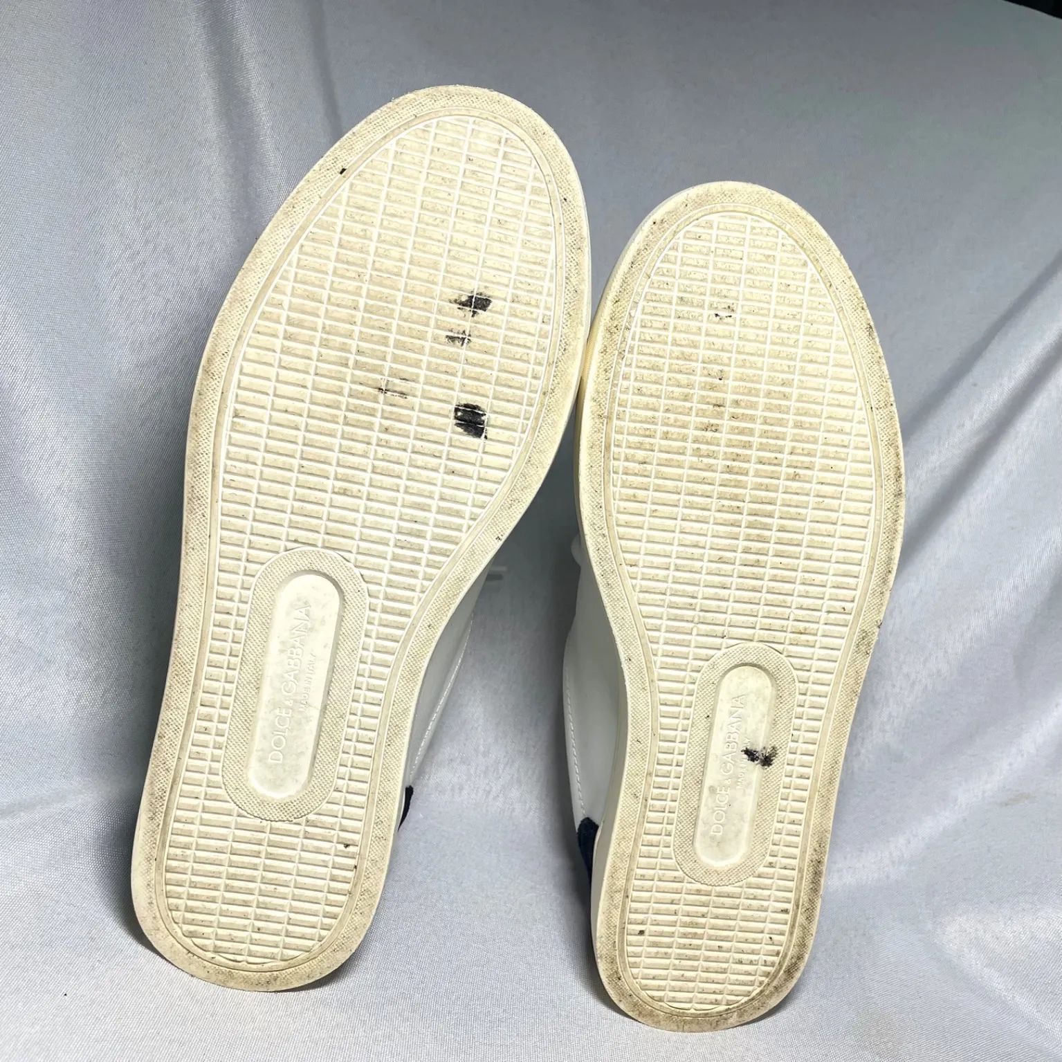 希少 DOLCE&GABBANA ドルチェ&ガッバーナ ロゴ レザー&スエード