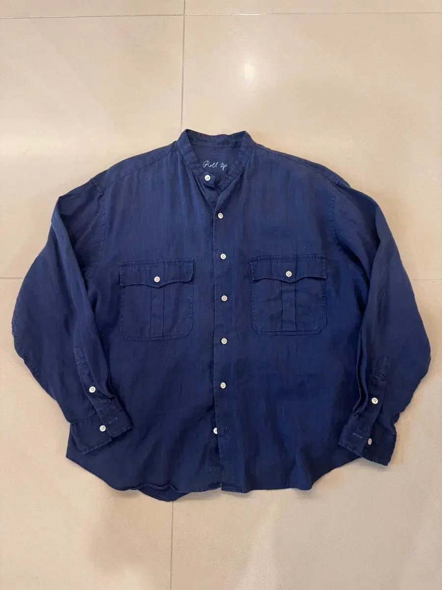 Porter Classic ノーカラーリネンシャツ　サイズ2 ポータークラシック リネン シャツ 【公式通販】