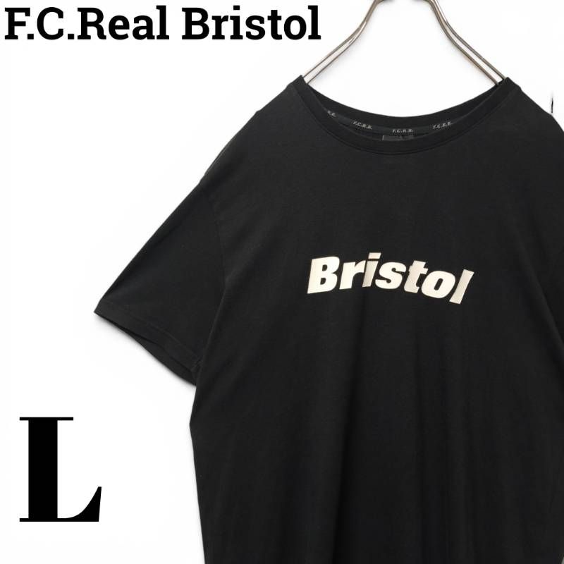 F.C.Real Bristol センターロゴ Tシャツ L ブラック Bristol SOPH