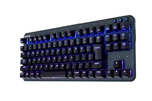 FnaticGear miniSTREAK SILENT JP RGBバックライト CHERRY MX RGB Silent Redキースイッチ搭載 薄型軽量ボディ採用 91キー 日本語配列 有線接続 ゲーミングキーボード KB0004-007 KB548yu
