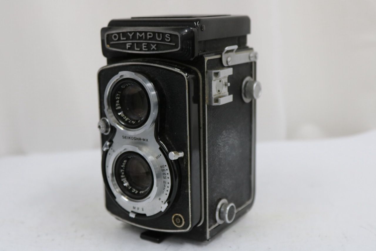 【訳あり品】 オリンパス Olympus OLYMPUSFLEX D ZUIKO F C 7.5cm F3.5 二眼カメラ e14679