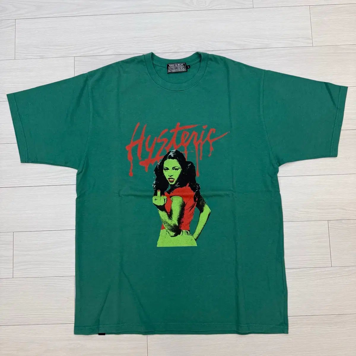 HYSTERIC GLAMOUR(ヒステリックグラマー) 半袖 Tシャツ グリーン L