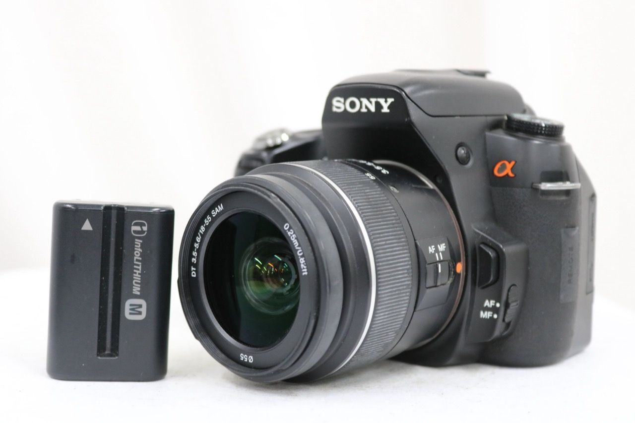 【返品保証】 【シャッター14438回】ソニー Sony α550 DT 18-55mm F3.5-5.6 デジタル一眼 e14883