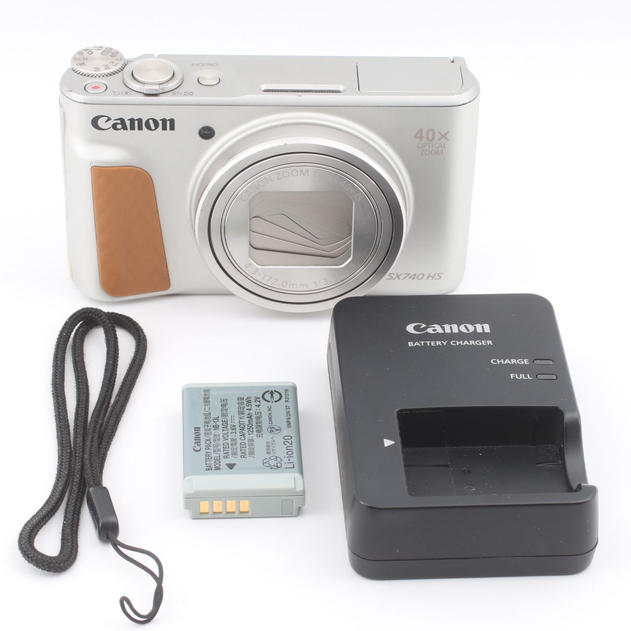 Canon PowerShot SX740 HS シルバー コンパクトデジタルカメラ 動作確認済 キヤノン #S00074