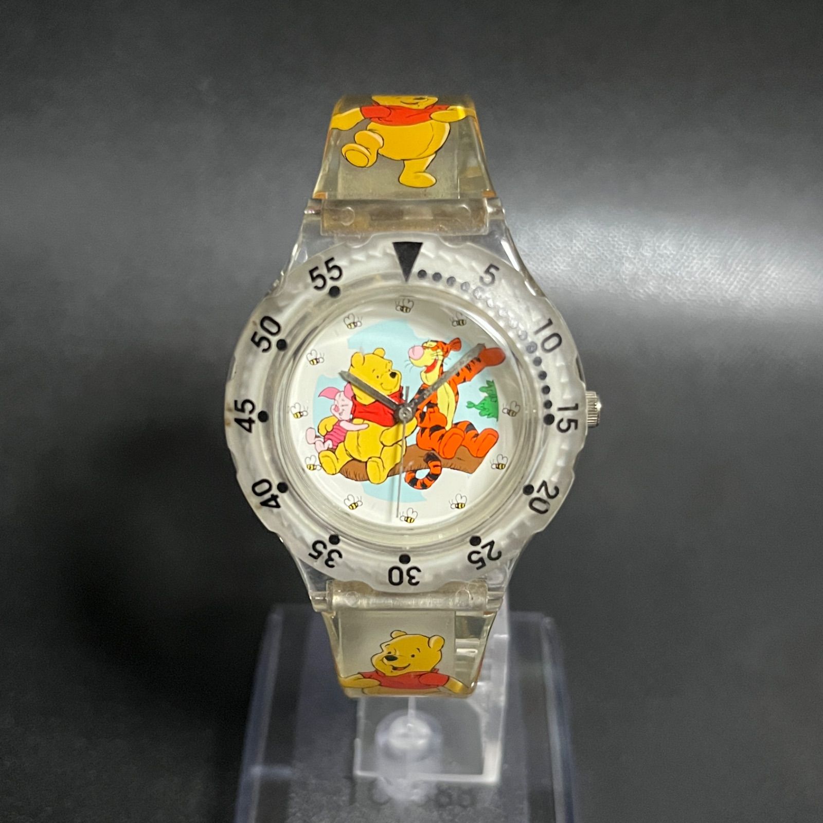 稼働品】 くまのプーさん ティガー Disney ディズニー クリアウォッチ