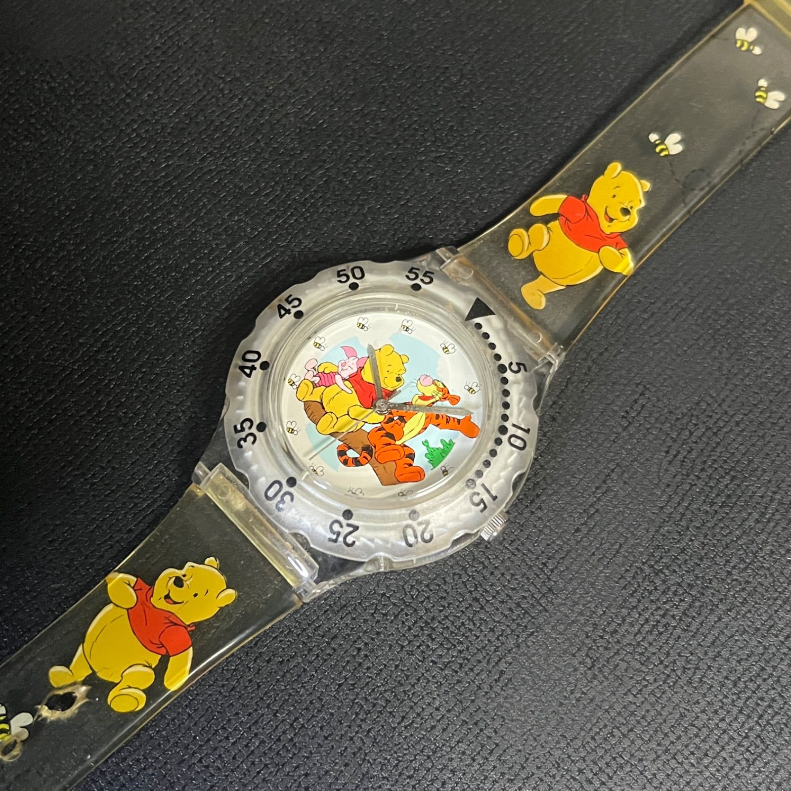 稼働品】 くまのプーさん ティガー Disney ディズニー クリアウォッチ