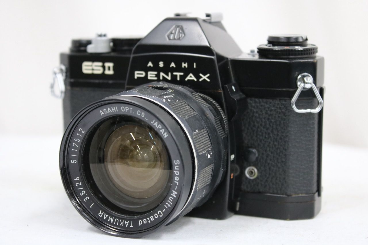 【訳あり品】 ペンタックス Pentax ES II ブラック Super-Multi-Coated TAKUMAR 24mm F3.5 ボディレンズセット e14942 8,890円