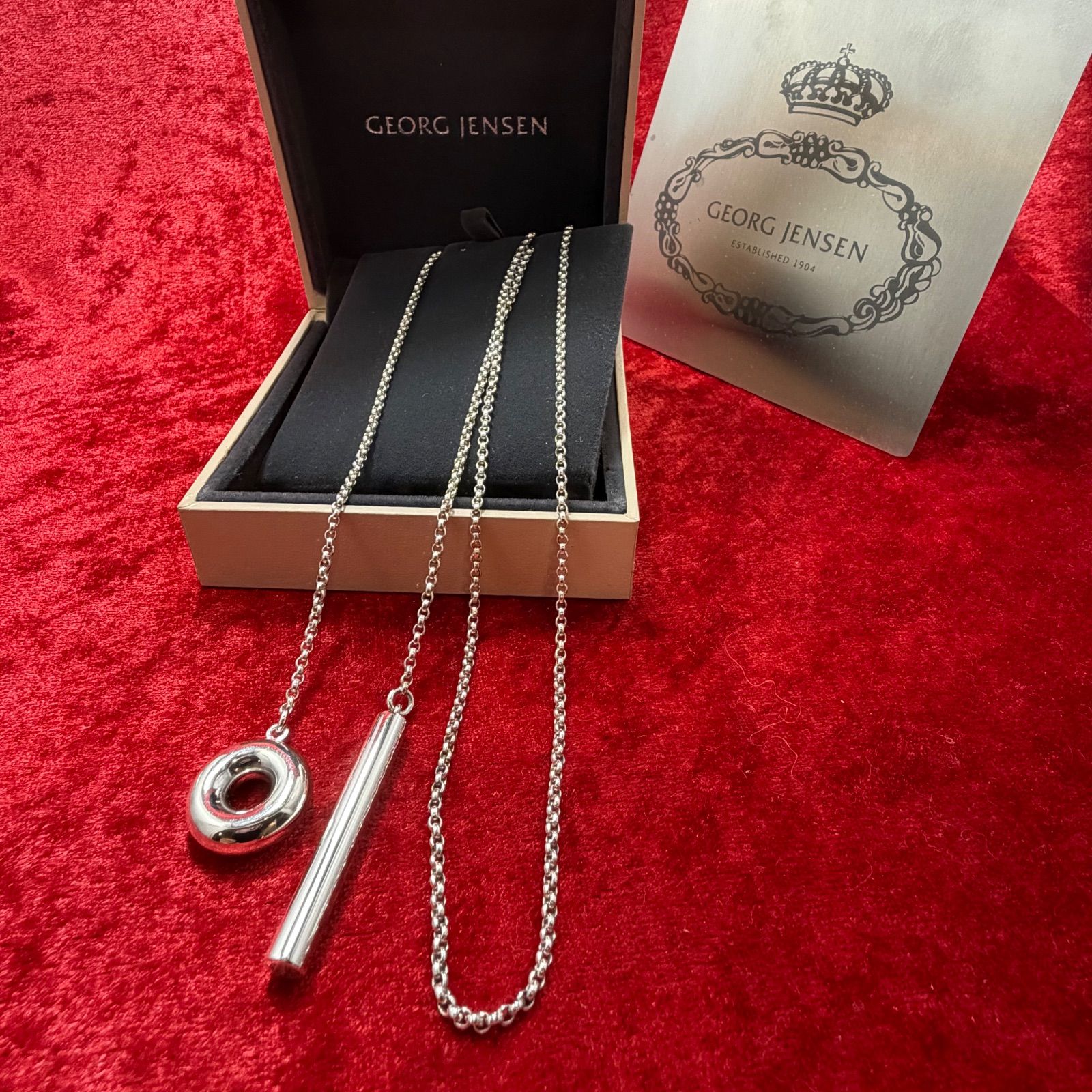ジョージ・ジェンセン  　ネックレス　ペンデュラム 美品ネックレス ペンデュラム ジョージジェンセン/GEORG JENSEN - メルカリ