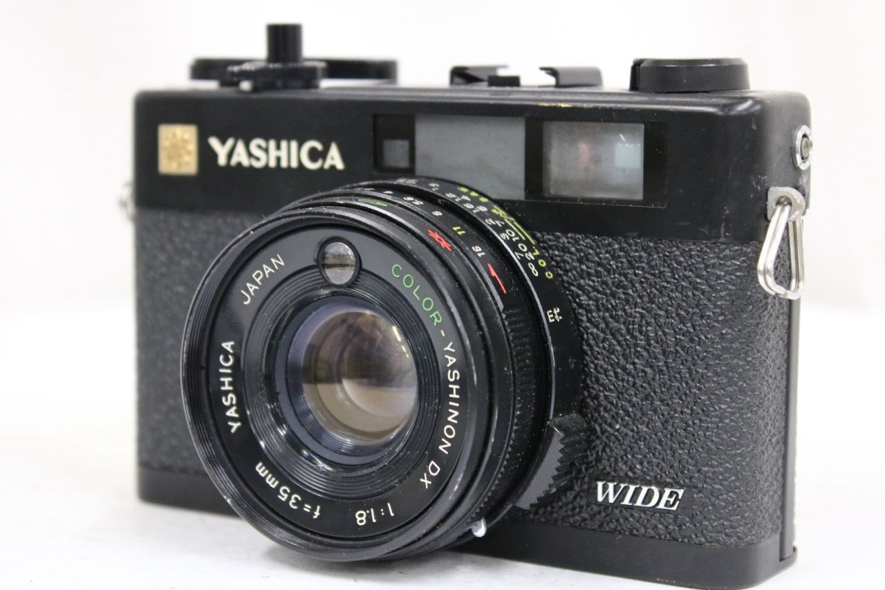 【返品保証】 ヤシカ Yashica ELECTRO 35 CCN WIDE ブラック COLOR-YASHINON DX 35mm F1.8 レンジファインダー カメラ e14974