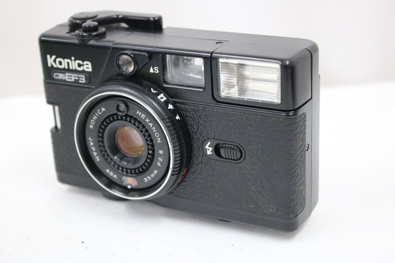 【返品保証】 コニカ KONICA C35 EF3 HEXANON 35mm F2.8 カメラ e15036
