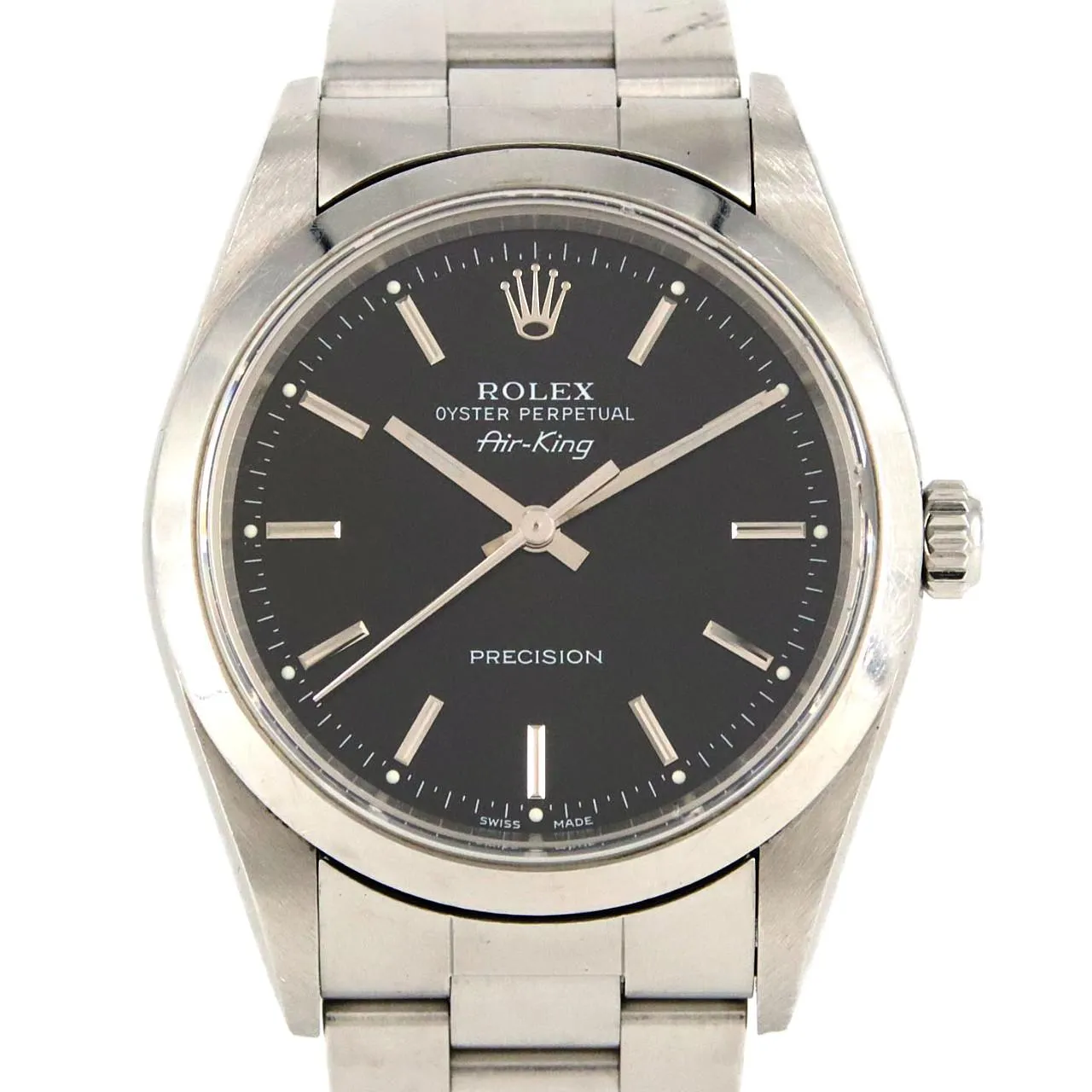 ノーメンテナンス還元価格】ロレックス エアキング 14000 SS 自動巻 P