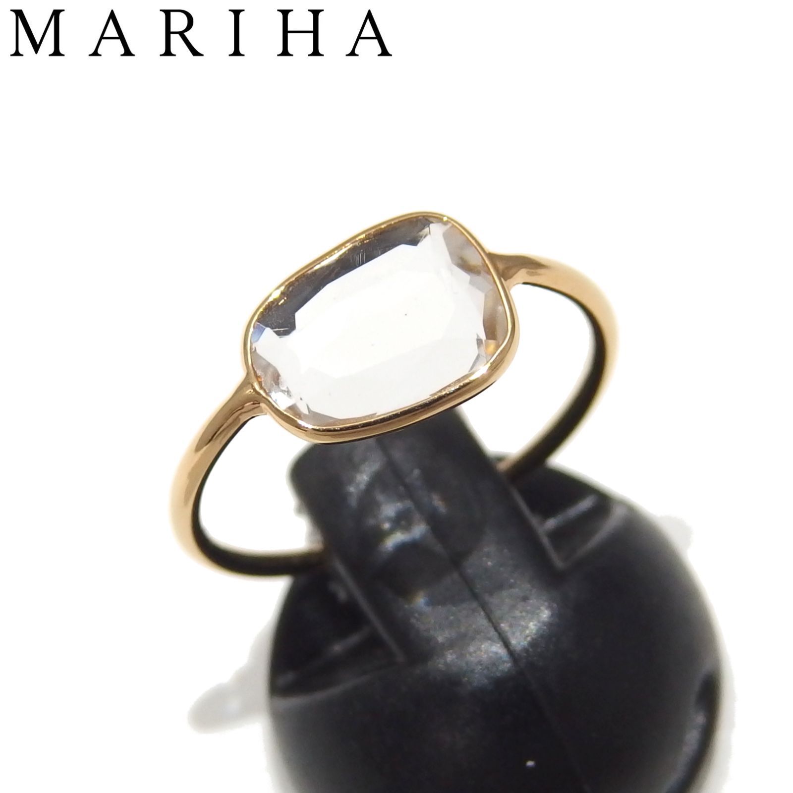 美品★MARIHA Organic Gems K18 クリスタル リング ゴールド 指輪 オーガニック ジェムズ マリハ★