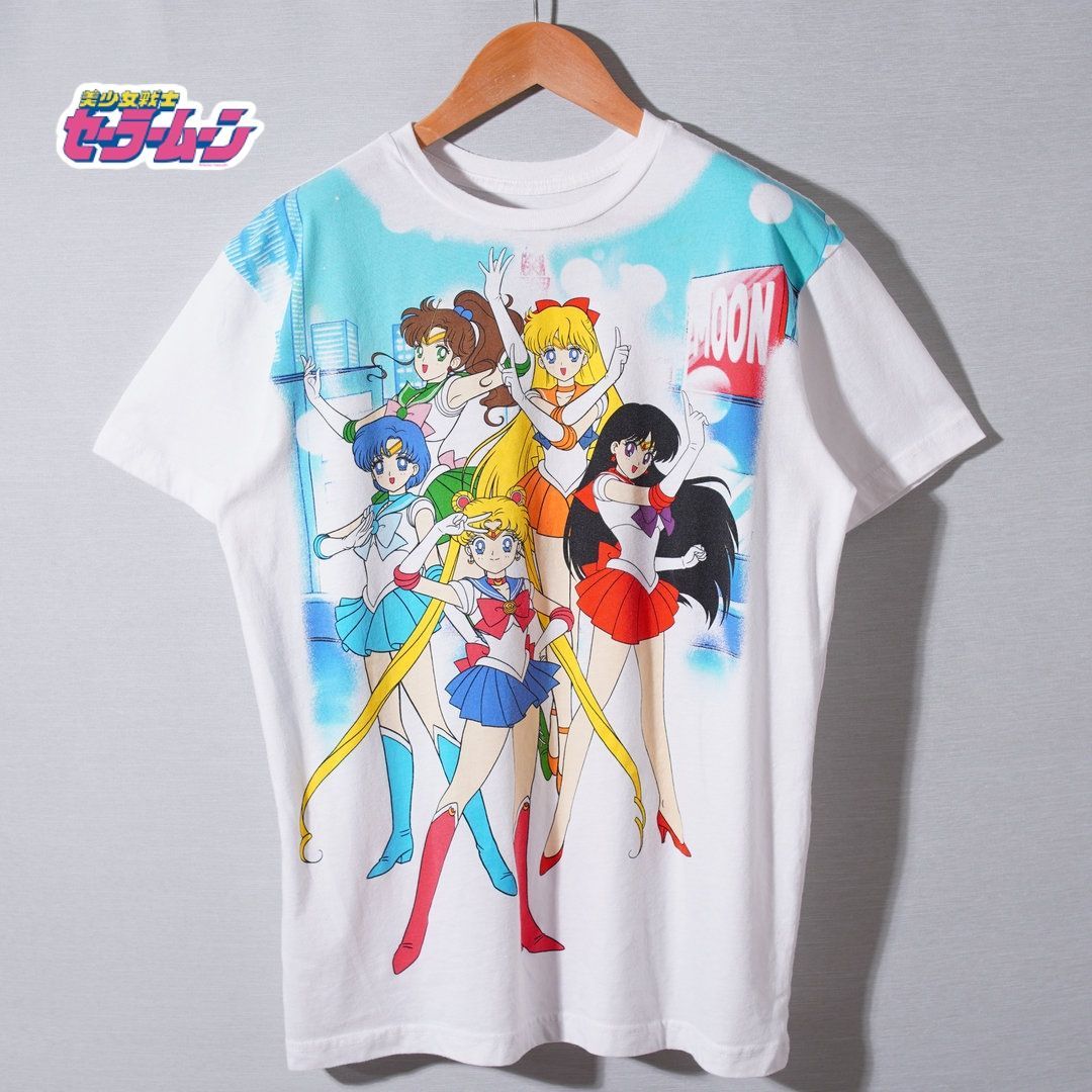 美少女戦士 セーラームーン Sailor Moon Tシャツ S ホワイト ユニ