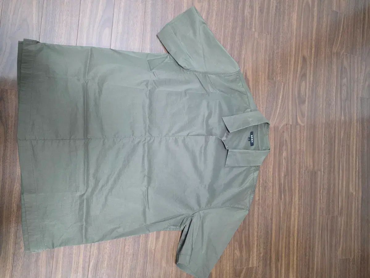 95 DKNY 쿼터 オープンカラーシャツ オリーブカーキ