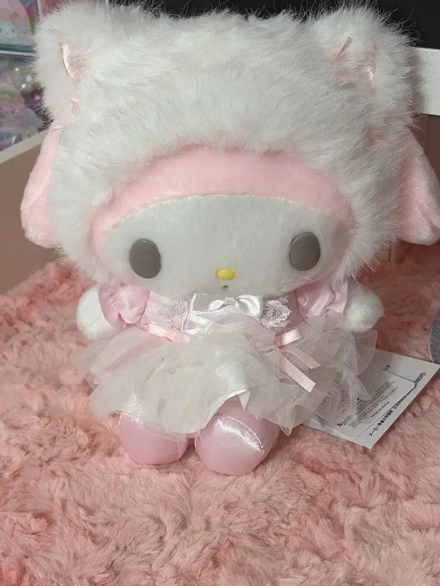 シロ猫 My Melody(マイメロディ) ぬいぐるみ