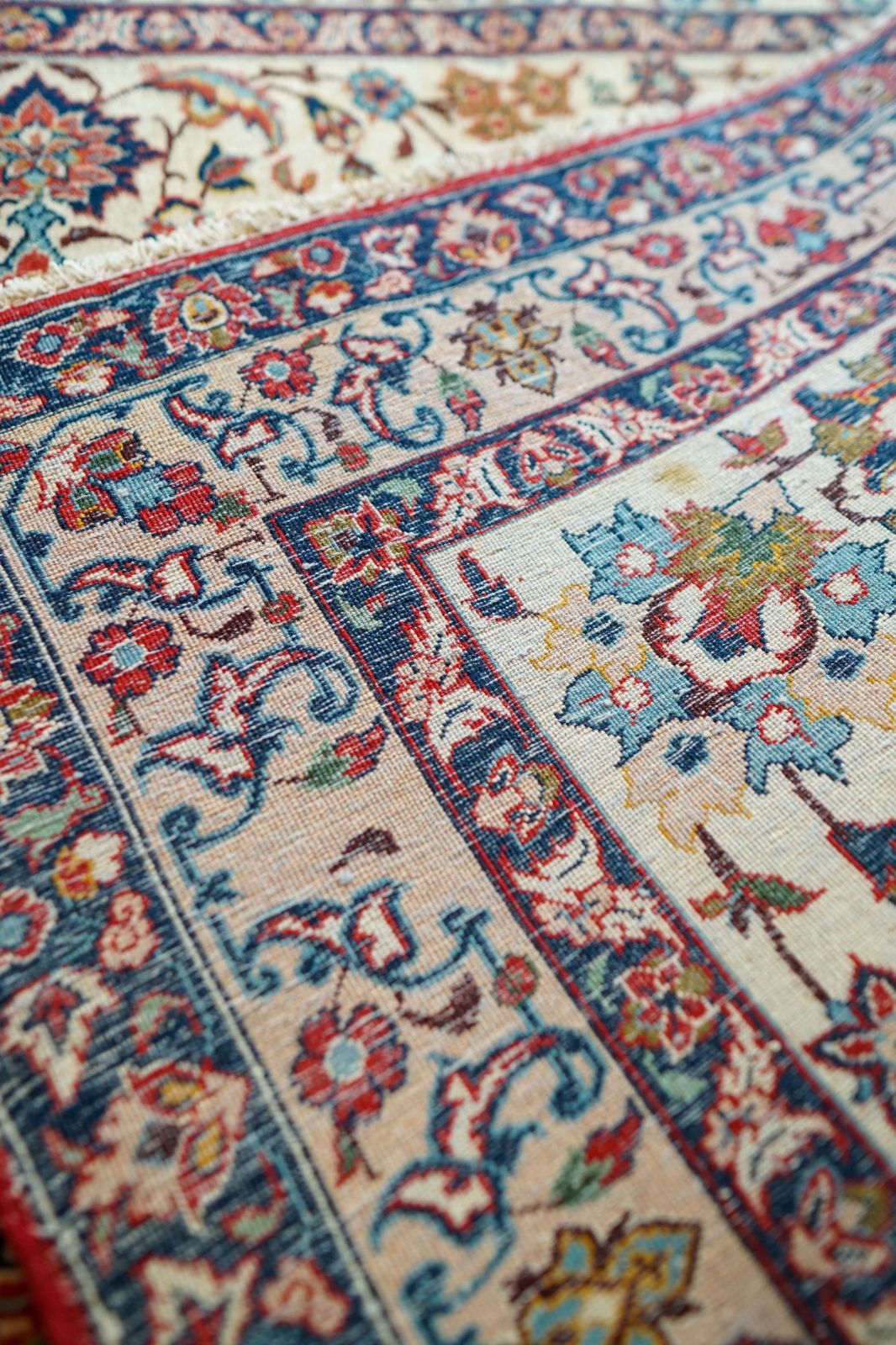 ペルシャ絨毯 オールド カシャーン産 140×88cm｜1950年代 コルクウール