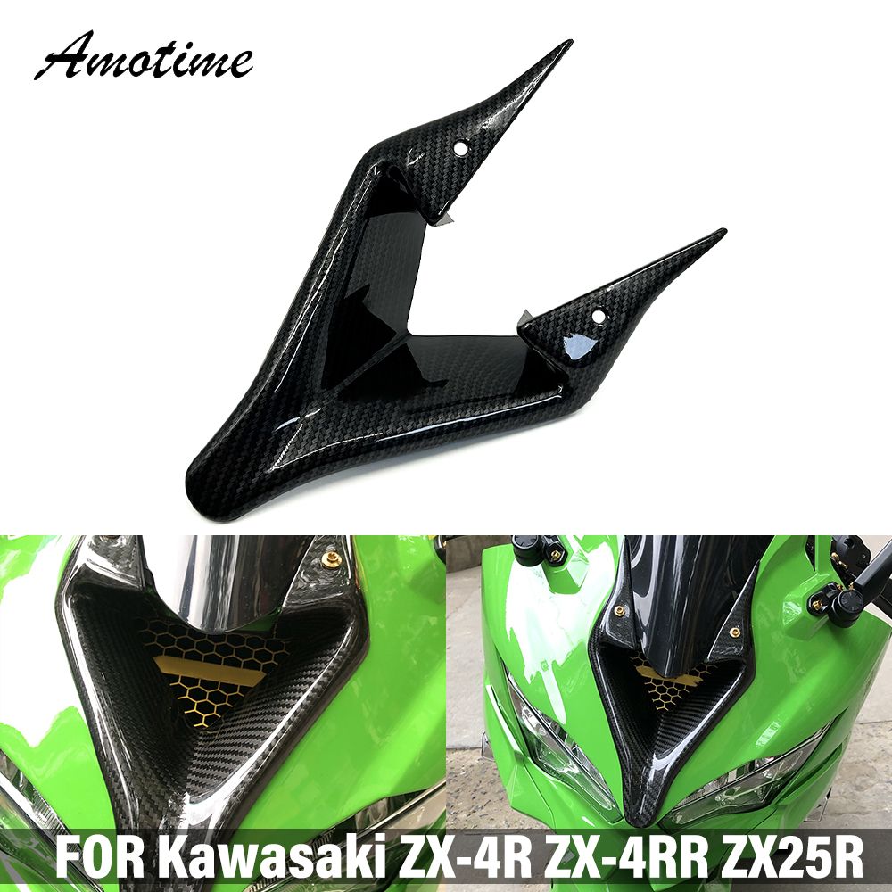 エアコン　カバー カワサキZx4r zx4rzx25r ZX-4R ZX-4RR用カーボンファイバーフェア