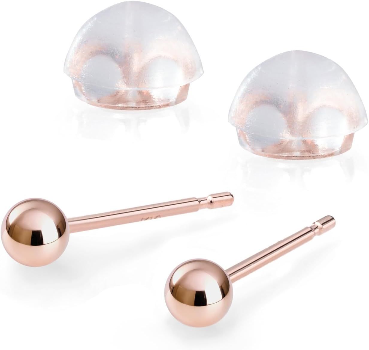 プラチナ K18 18金 ボールピアス ジュエリー シンプル 丸玉ピアス pi0624