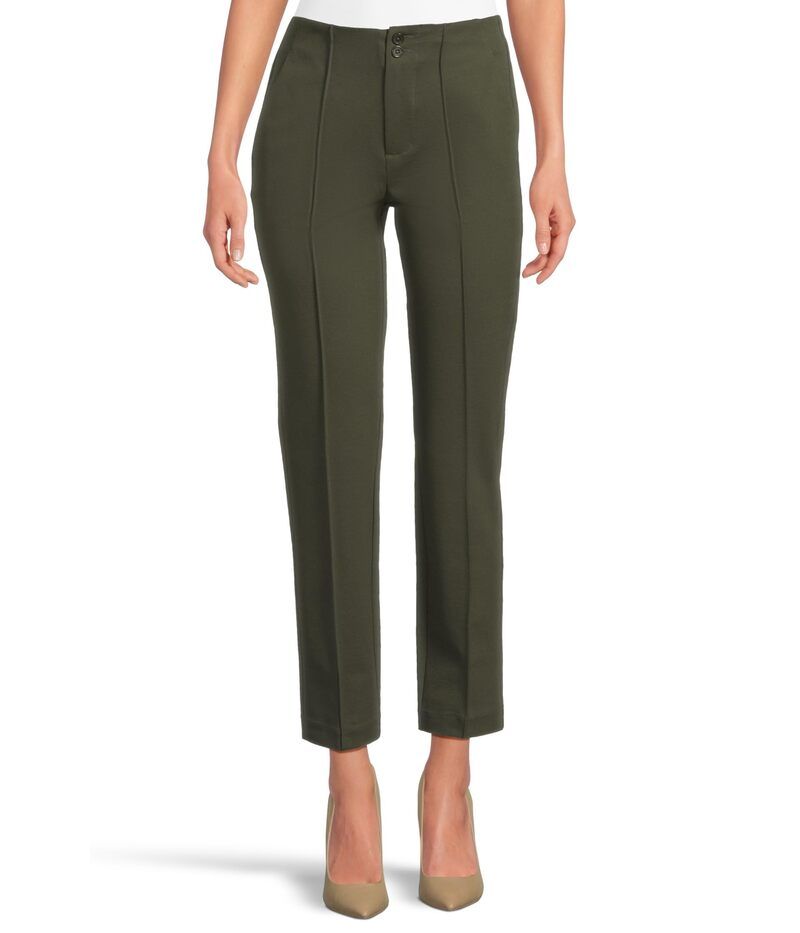 リヴァプール ロサンゼルス レディース ボトムス カジュアルパンツ Liverpoolos Angeles MidRise Double Button Trouser Olive Branch オリー
