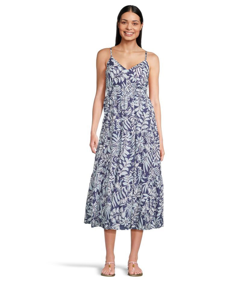 リリーピュリッツァー レディース トップス ワンピース ミディワンピース ミディ コットン Lilly Pulitzer Zanna Cotton Midi Dress Sapphire Pool S