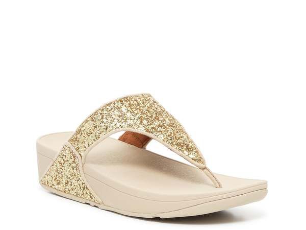 フィットフロップ レディース シューズ サンダル FitFlop Shimma Wedge Glitter Sandal Gold Metallic ゴールド