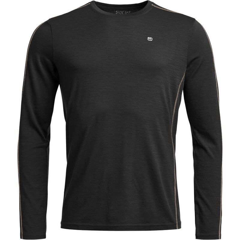 オルトボックス メンズ トップス Tシャツ ウール 長袖 Ortovox 185 RockNWool LongSleeve Top Mens Black Raven ブラック