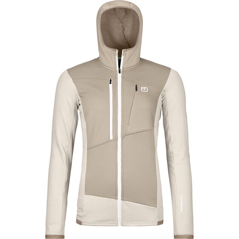 オルトボックス レディース アウター ジャケット・ブルゾン フリース パーカー Ortovox Fleece Grid Hoodie Womens White Chalk ホワイト